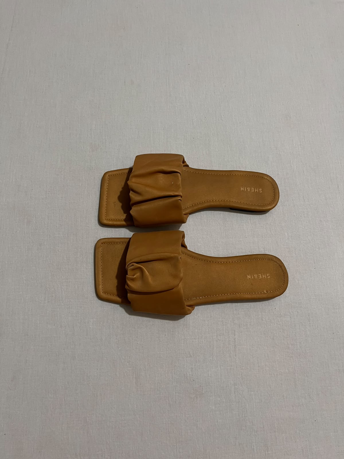Elegant Ruched Flat Slides