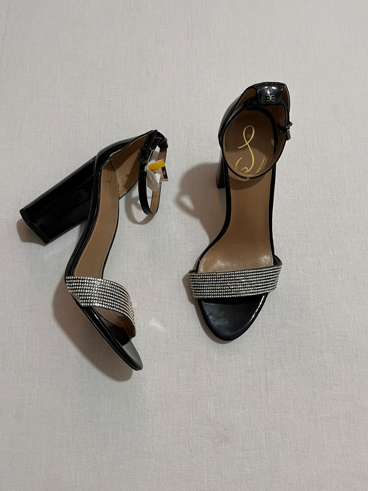 Crystal Glam Ankle-Strap Heels