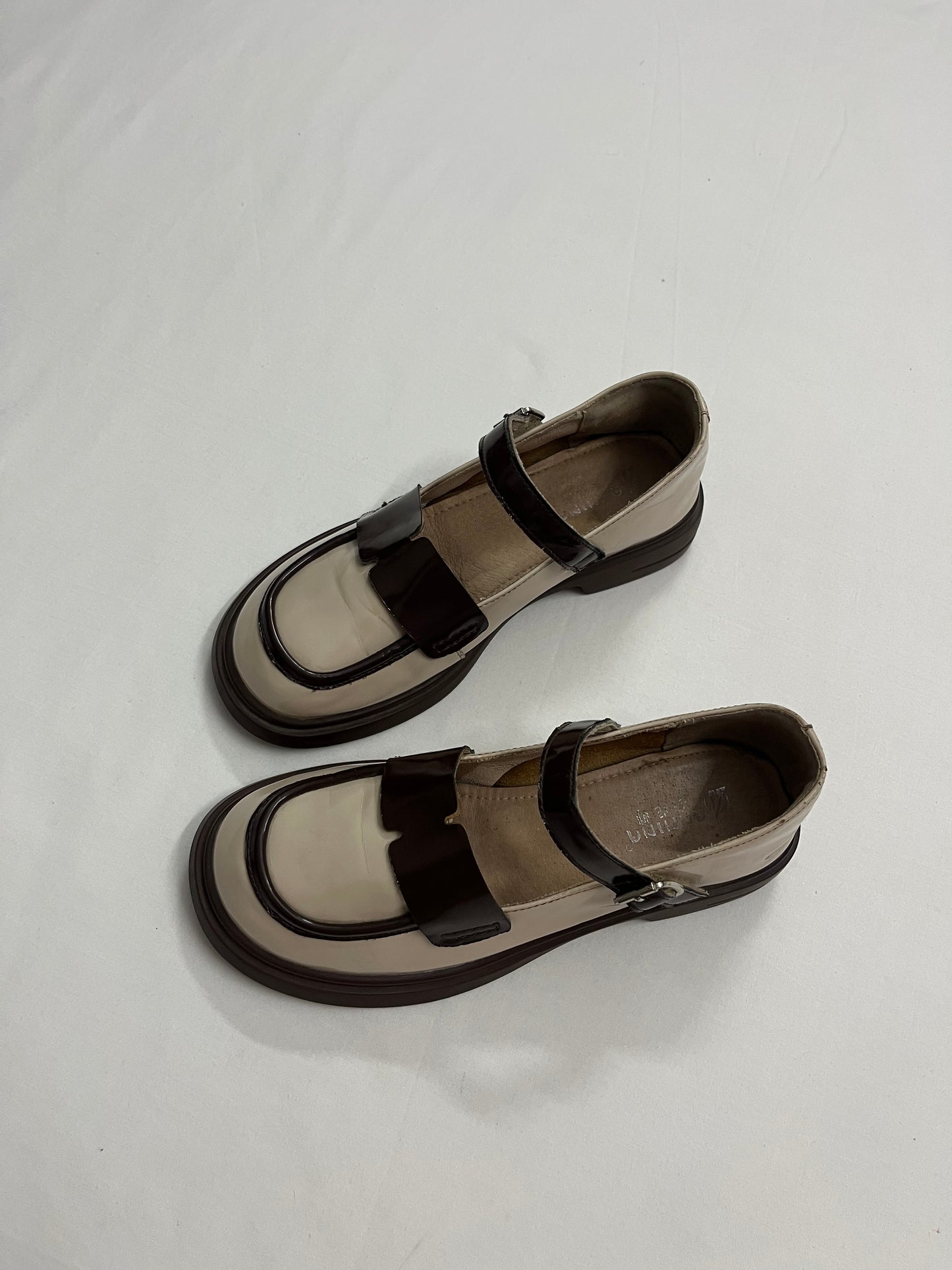 Mocha Duo Chunky Platform Mary Janes, EU36.5