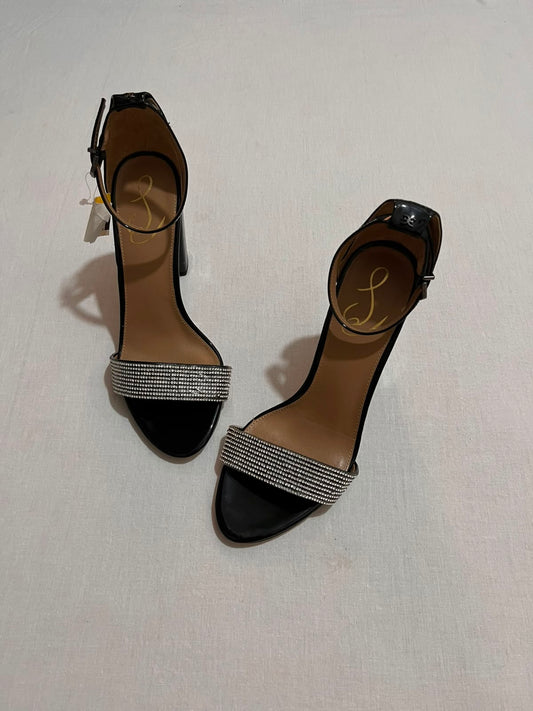 Crystal Glam Ankle-Strap Heels