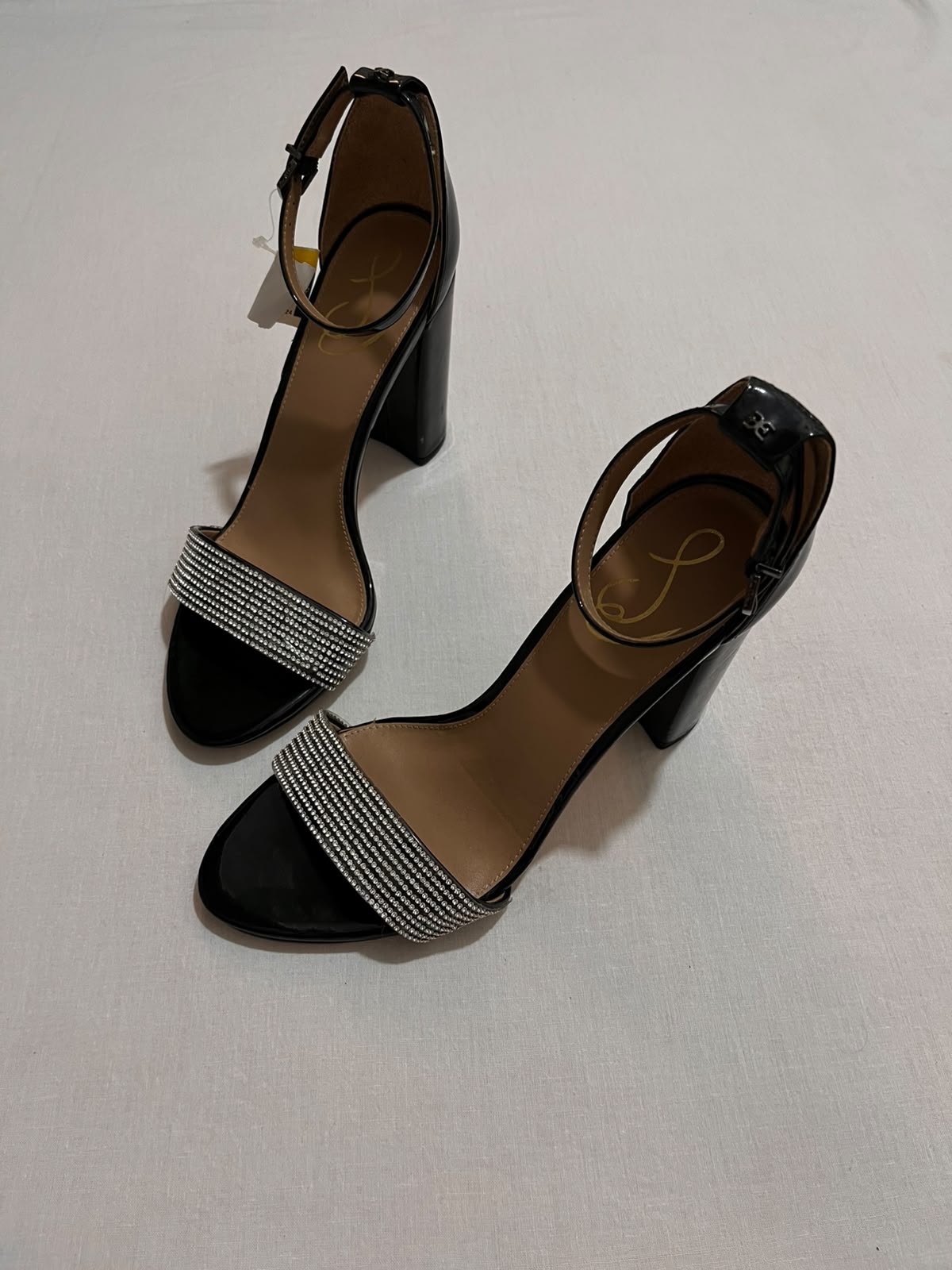 Crystal Glam Ankle-Strap Heels