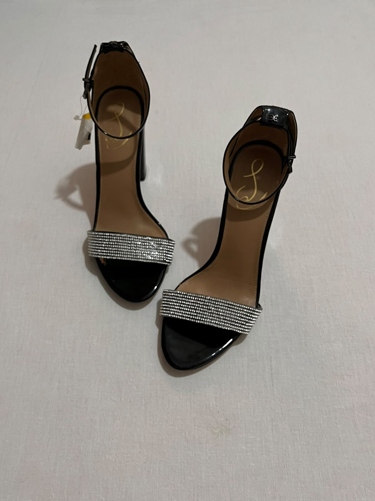 Crystal Glam Ankle-Strap Heels