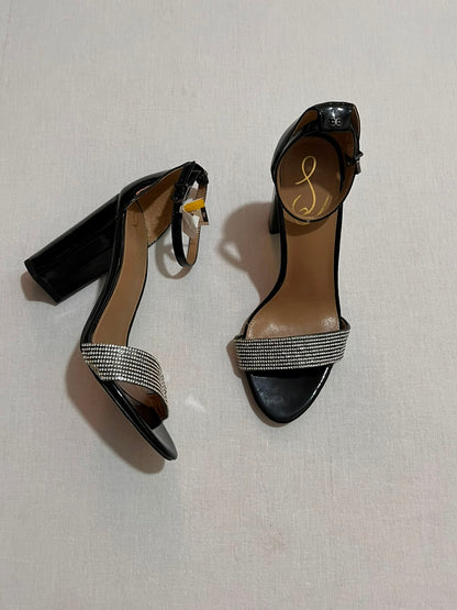 Crystal Glam Ankle-Strap Heels