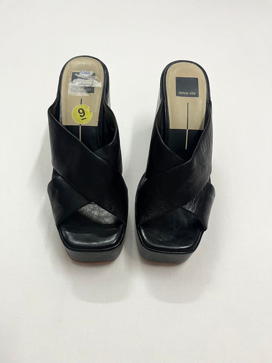 Chunky Criss-Cross Platform Mules, EU40