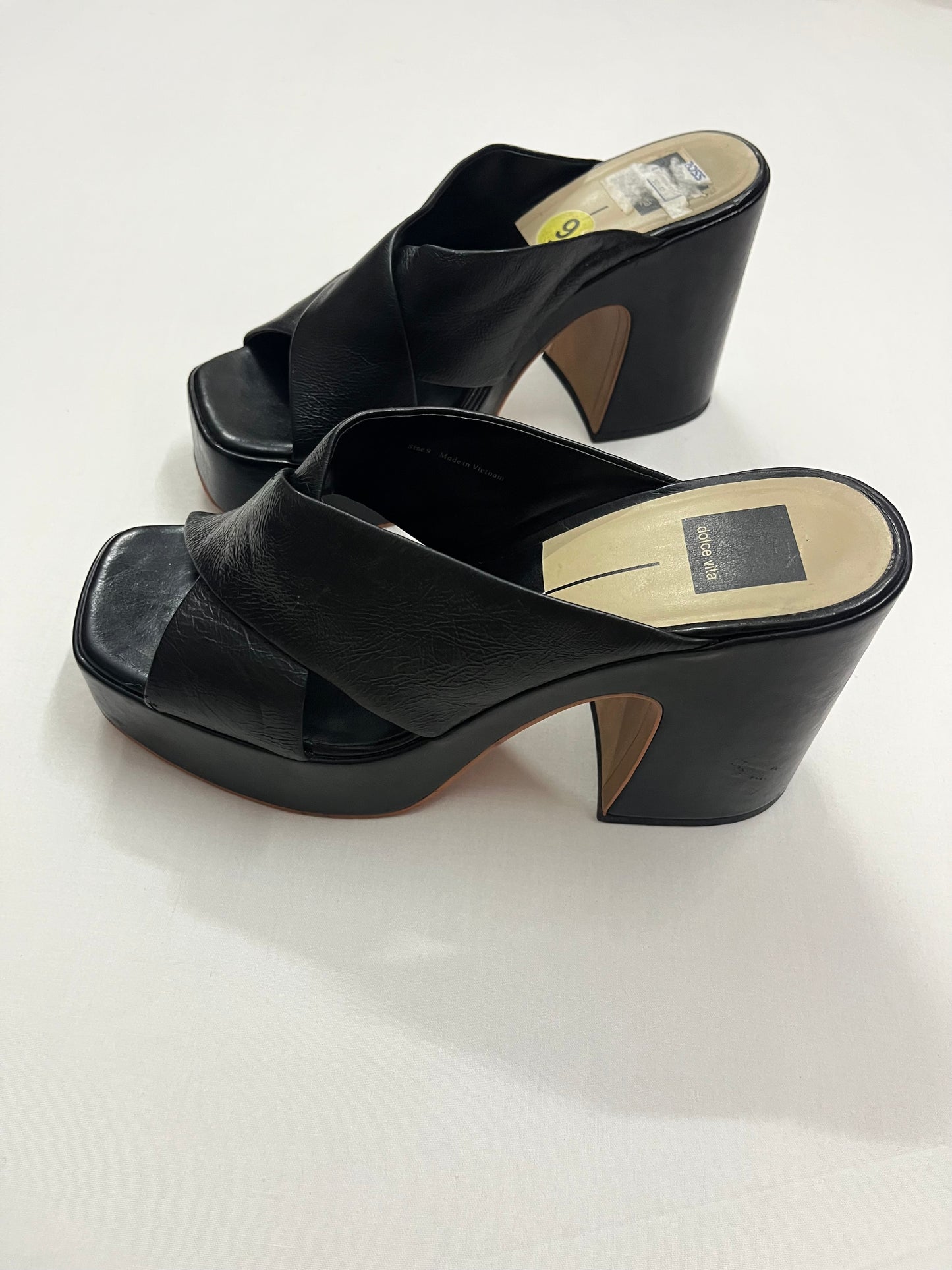 Chunky Criss-Cross Platform Mules, EU40
