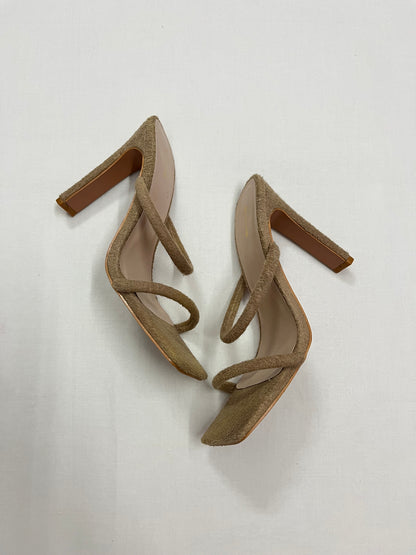 PrettyLittleThing Taupe Towelling Heels, EU37
