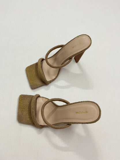 PrettyLittleThing Taupe Towelling Heels, EU37