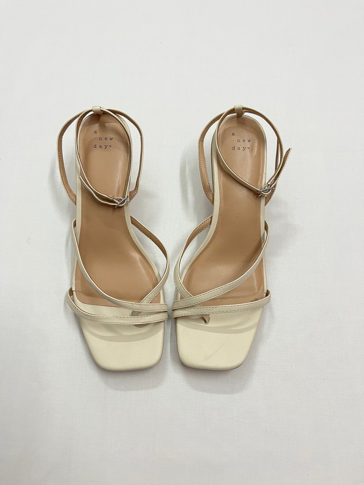 Strappy Kitten-Heel Sandals, EU41