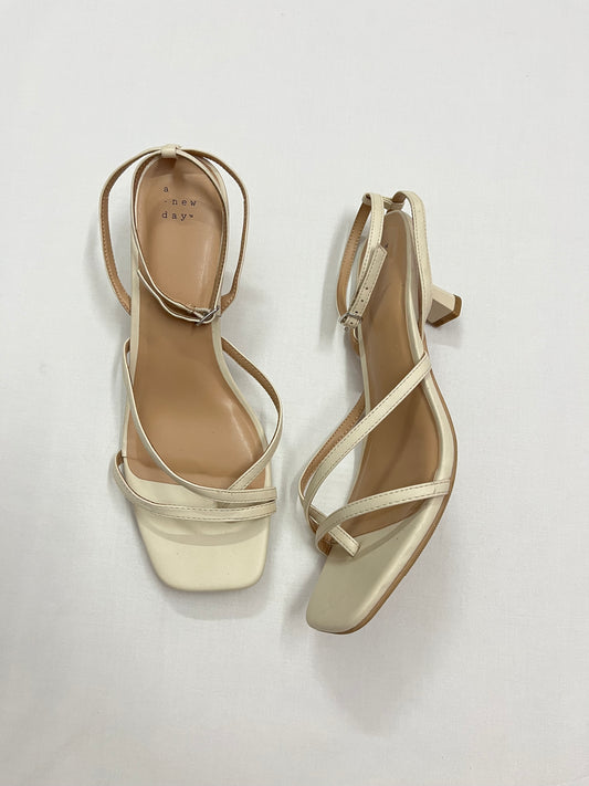 Strappy Kitten-Heel Sandals, EU41