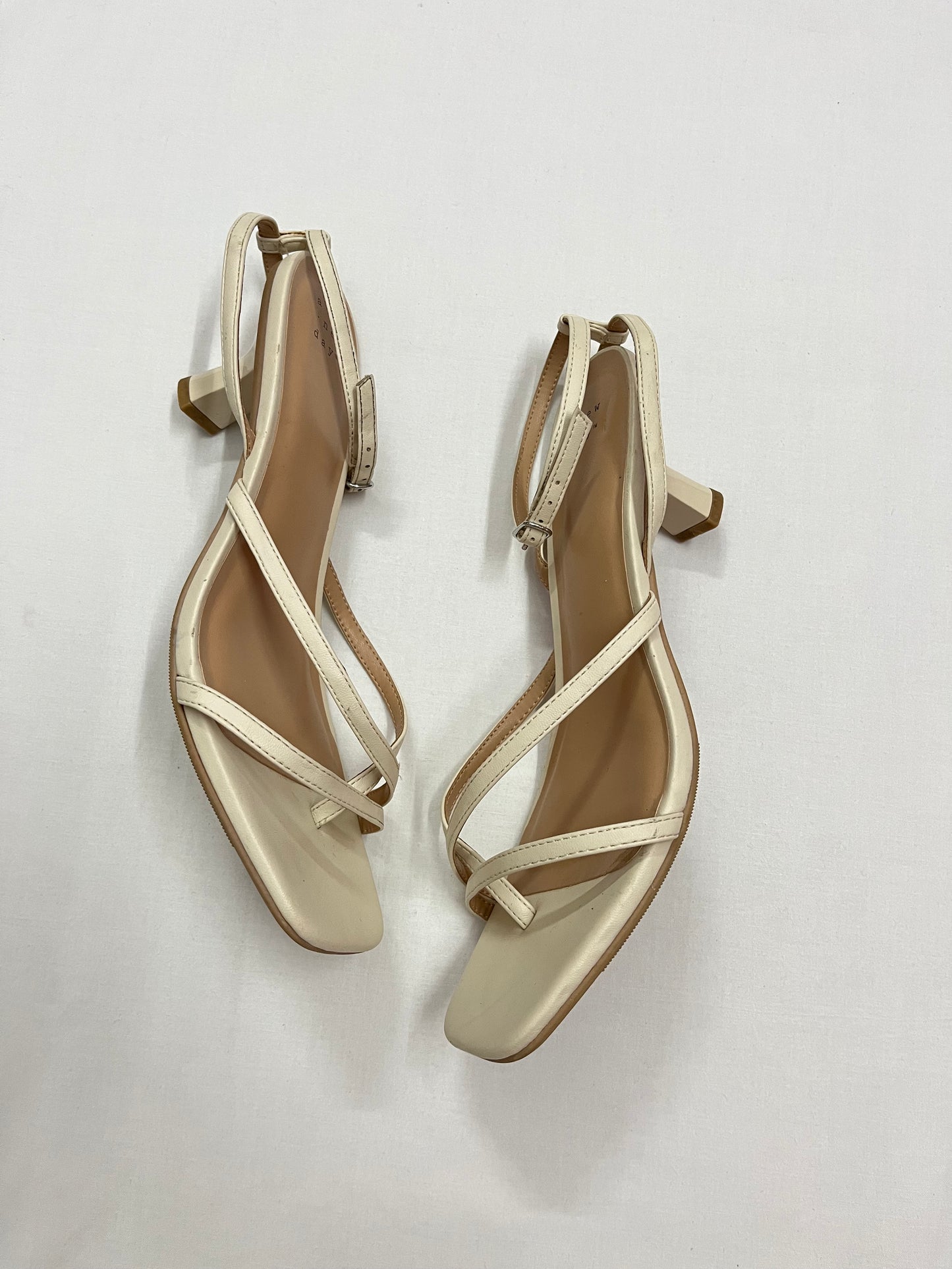 Strappy Kitten-Heel Sandals, EU41