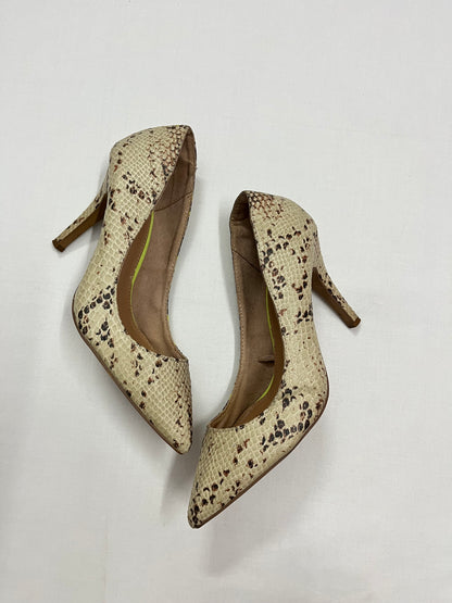 Snakeskin Pointed-Toe Stiletto Pumps, EU38