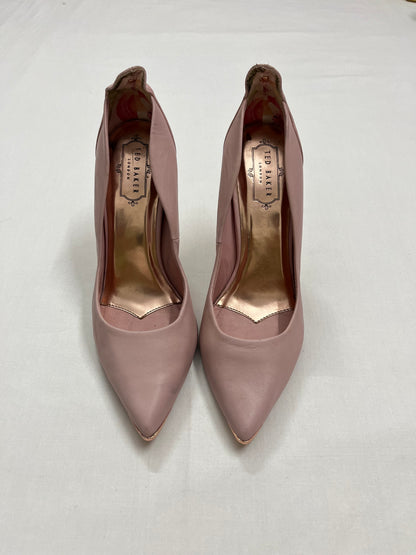 Ted Baker Blush Pink Metallic Toe-Cap Pumps, EU40