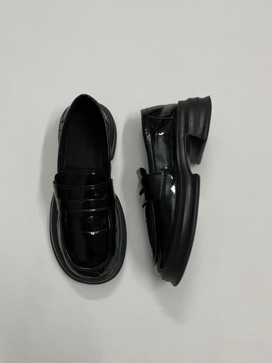 Glossy Platform Loafers, EU38