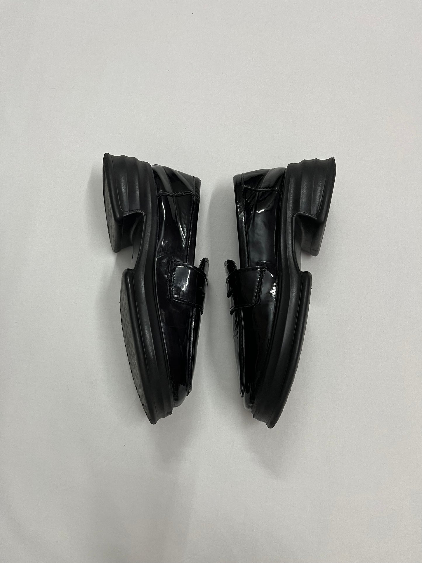 Glossy Platform Loafers, EU38
