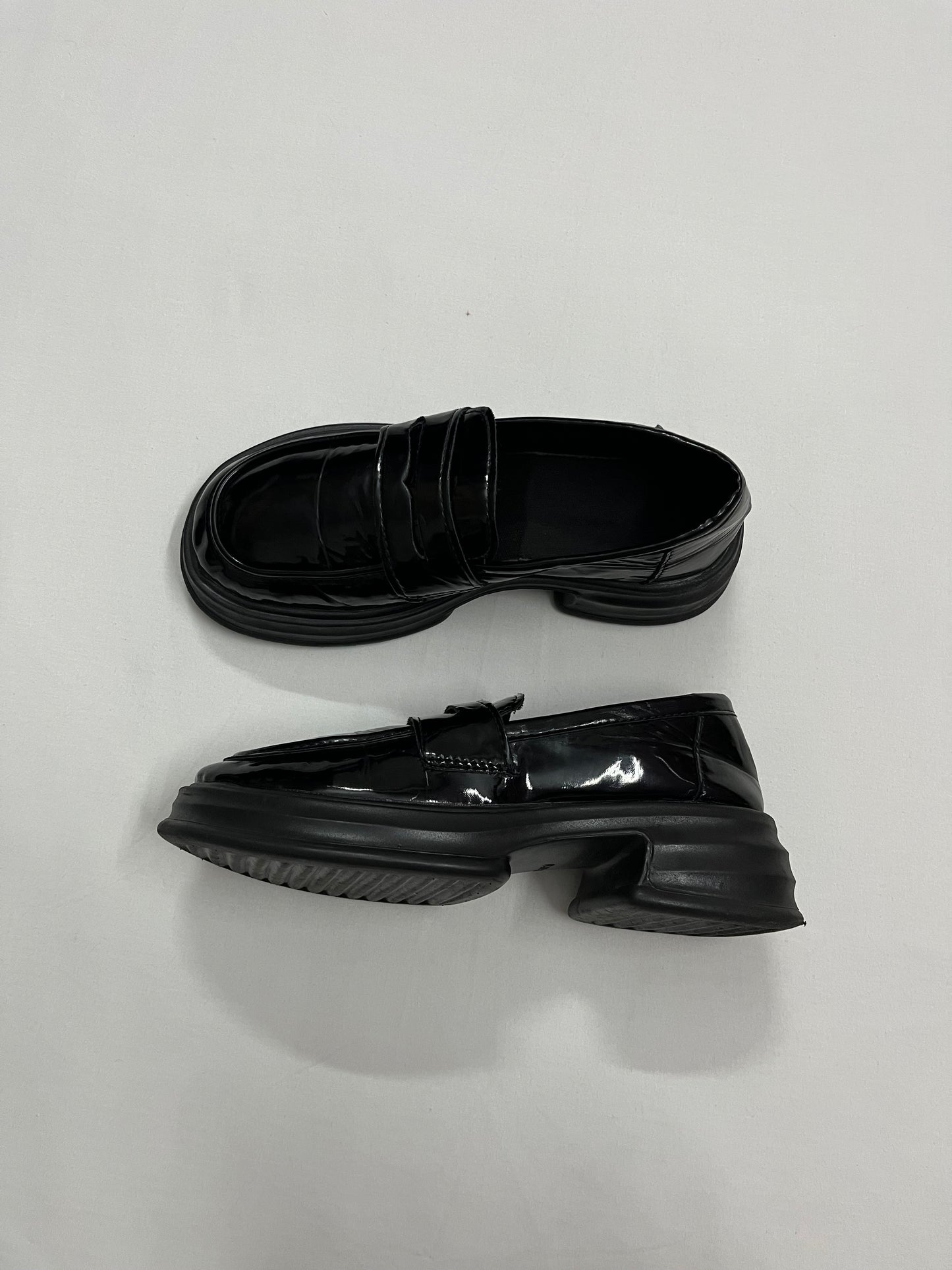 Glossy Platform Loafers, EU38