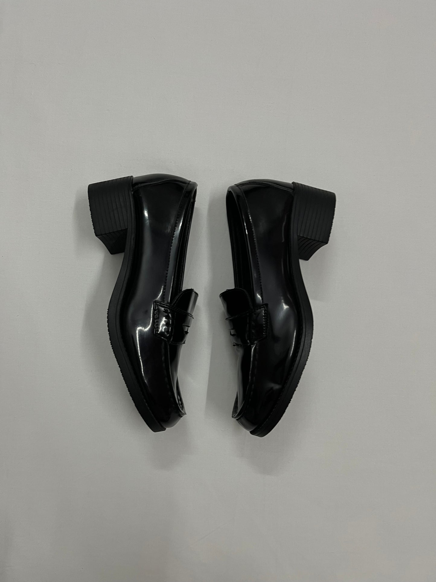 Classic Patent Block-Heel Loafers, EU38