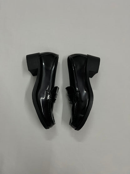 Classic Patent Block-Heel Loafers, EU38