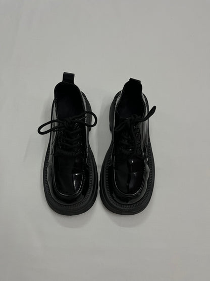 Patent Chunky Platform Oxfords, EU37