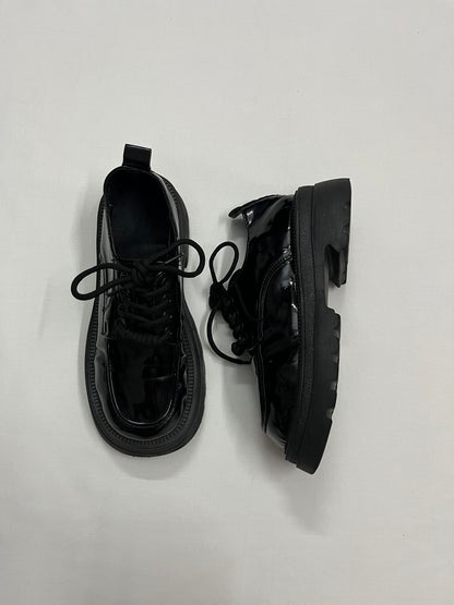 Patent Chunky Platform Oxfords, EU37