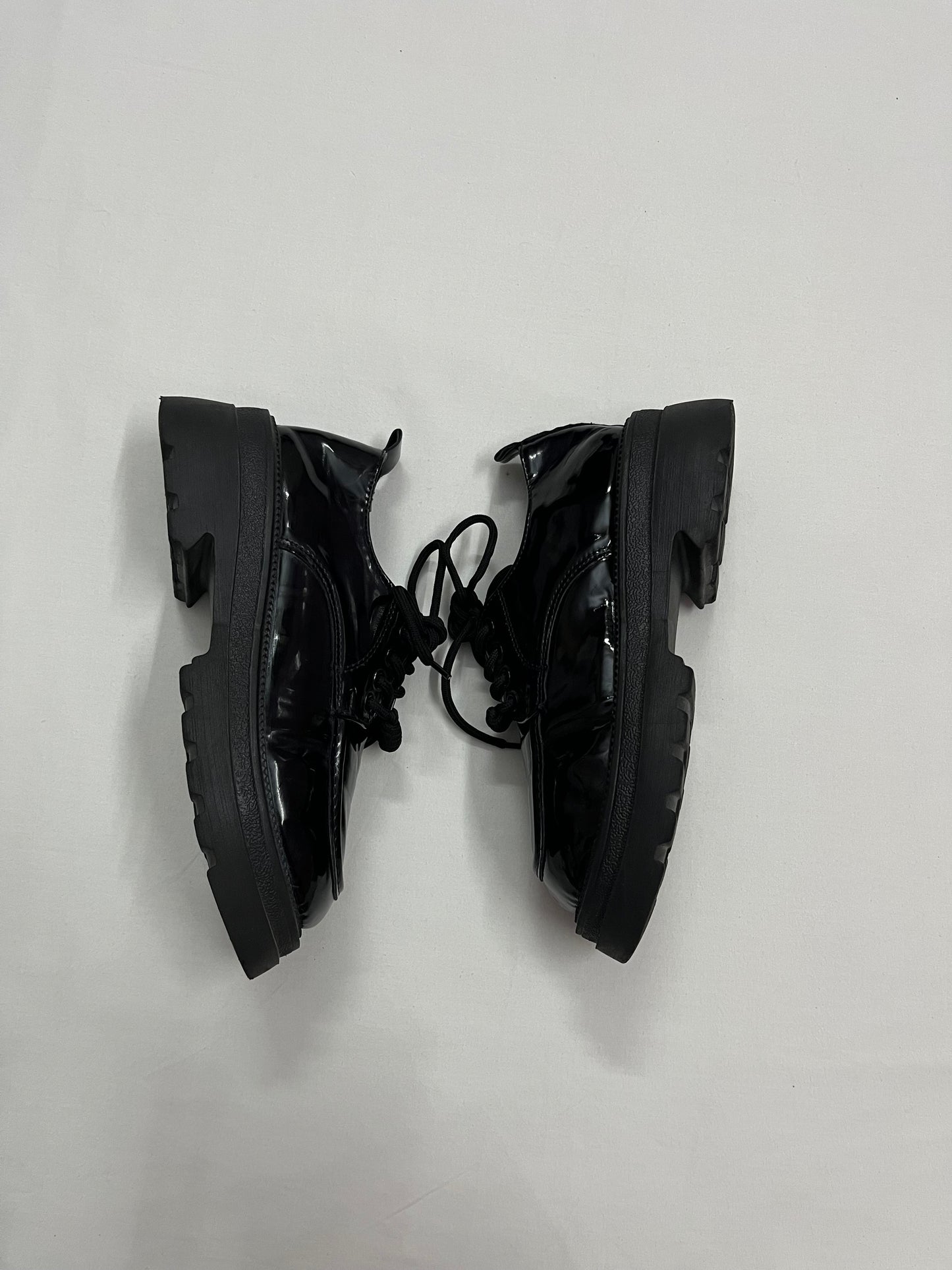 Patent Chunky Platform Oxfords, EU37