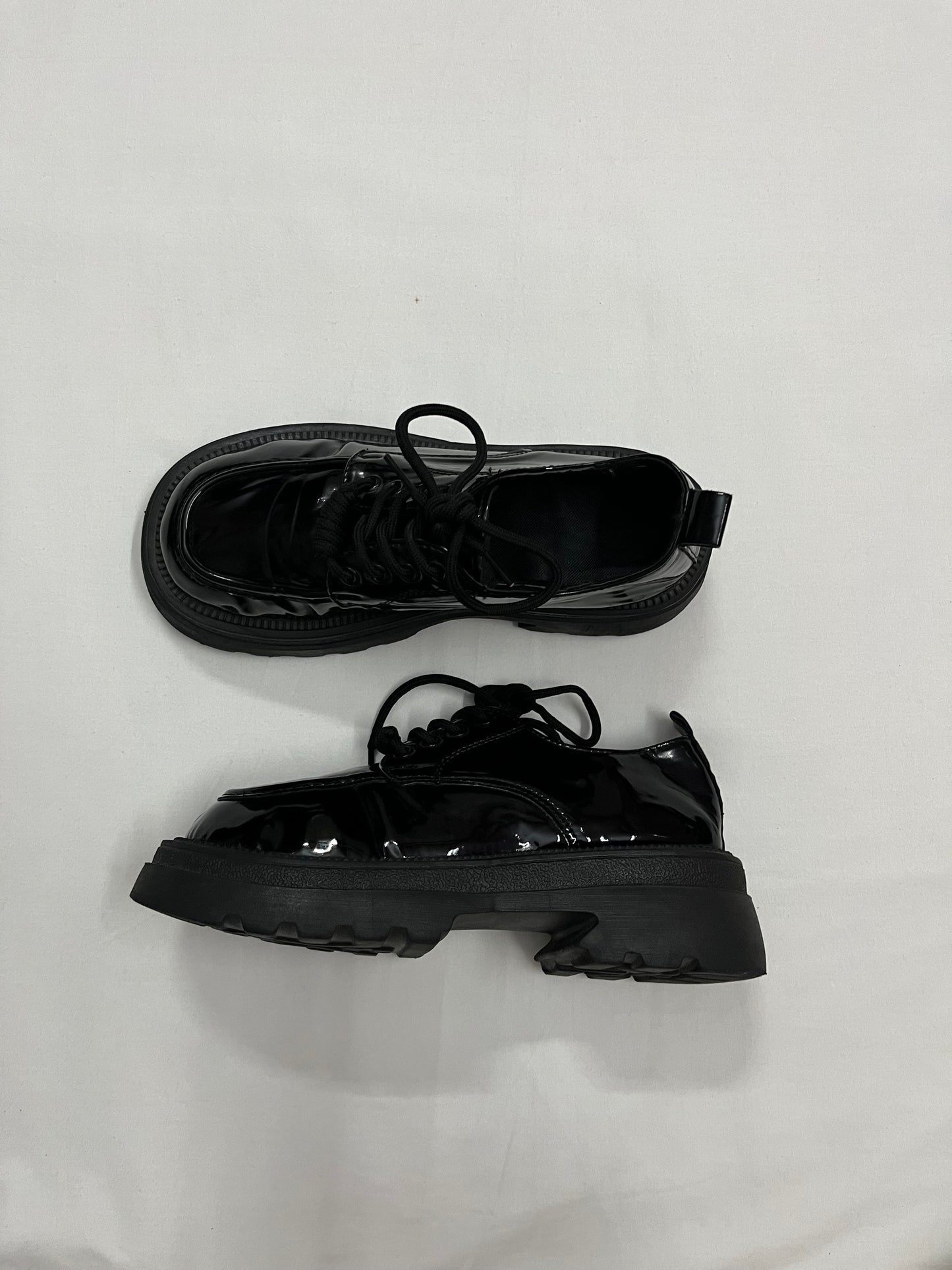 Patent Chunky Platform Oxfords, EU37