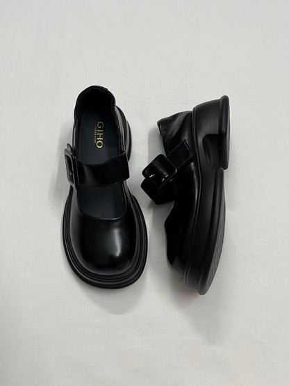 Chunky Buckle Arch Mary Janes, EU38