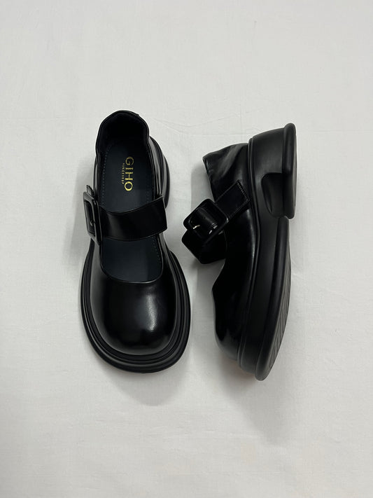 Chunky Buckle Arch Mary Janes, EU38