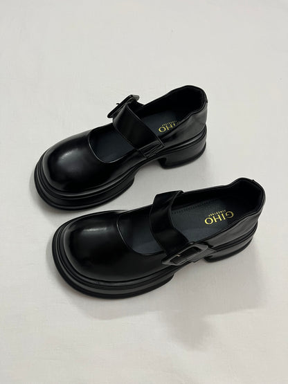 Chunky Buckle Arch Mary Janes, EU38