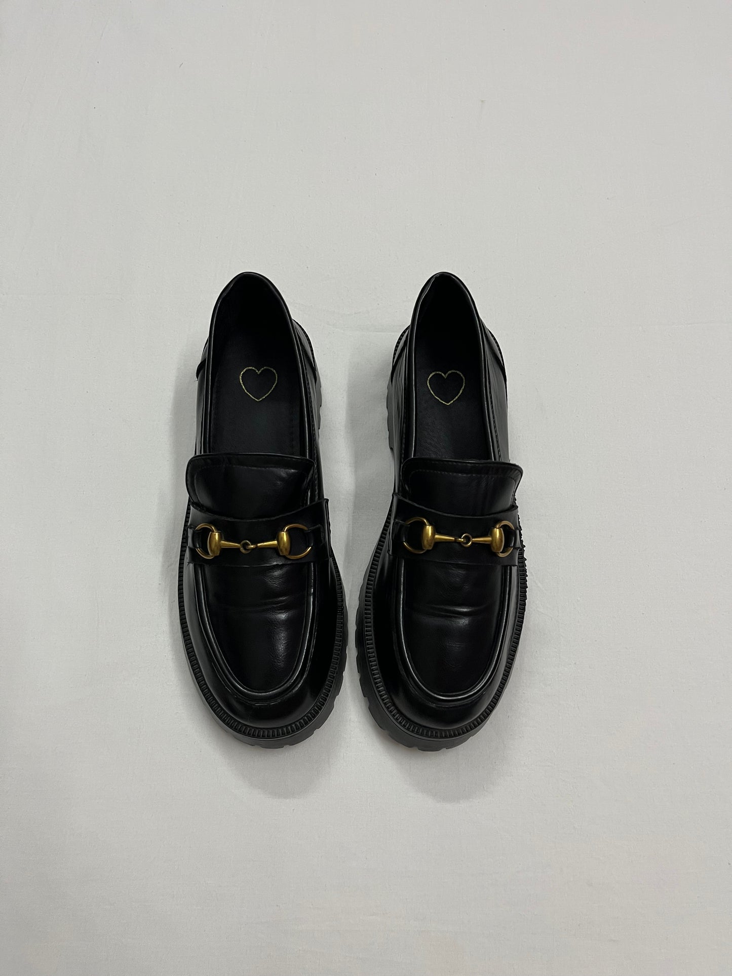 Vintage Gold Horsebit Loafer, EU38