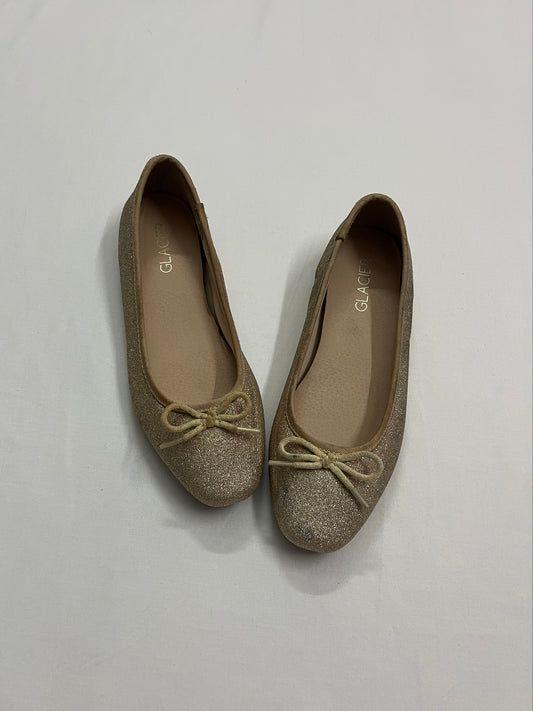Sparkling Gold Ballet Pumps, EU36.5