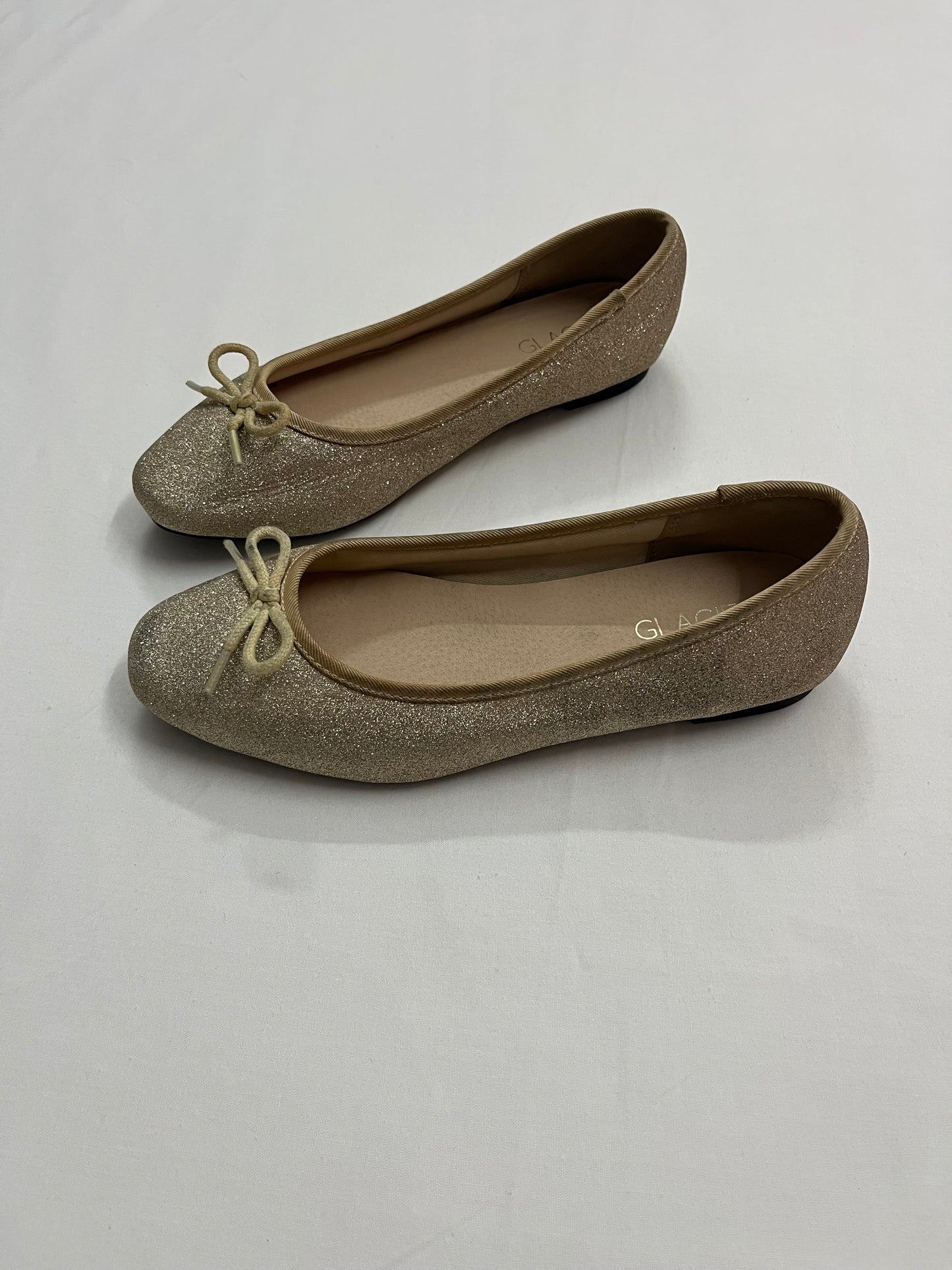 Sparkling Gold Ballet Pumps, EU36.5