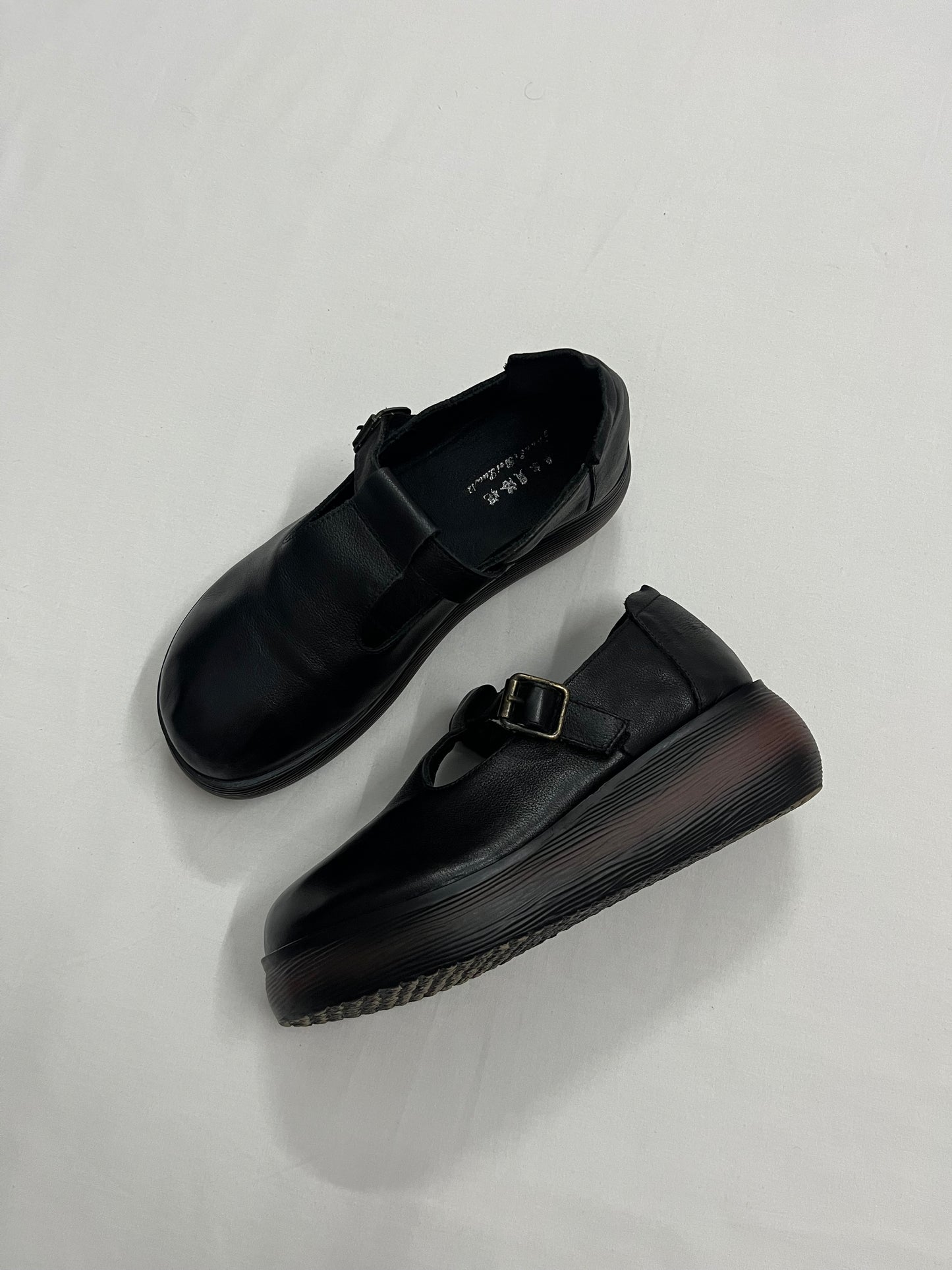 Wedge Mary Janes, EU38