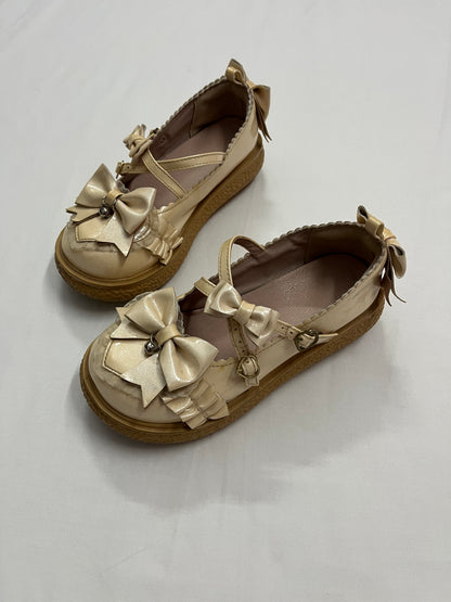 Shimmer Ruffle Bow Lolita Mary Janes, EU36