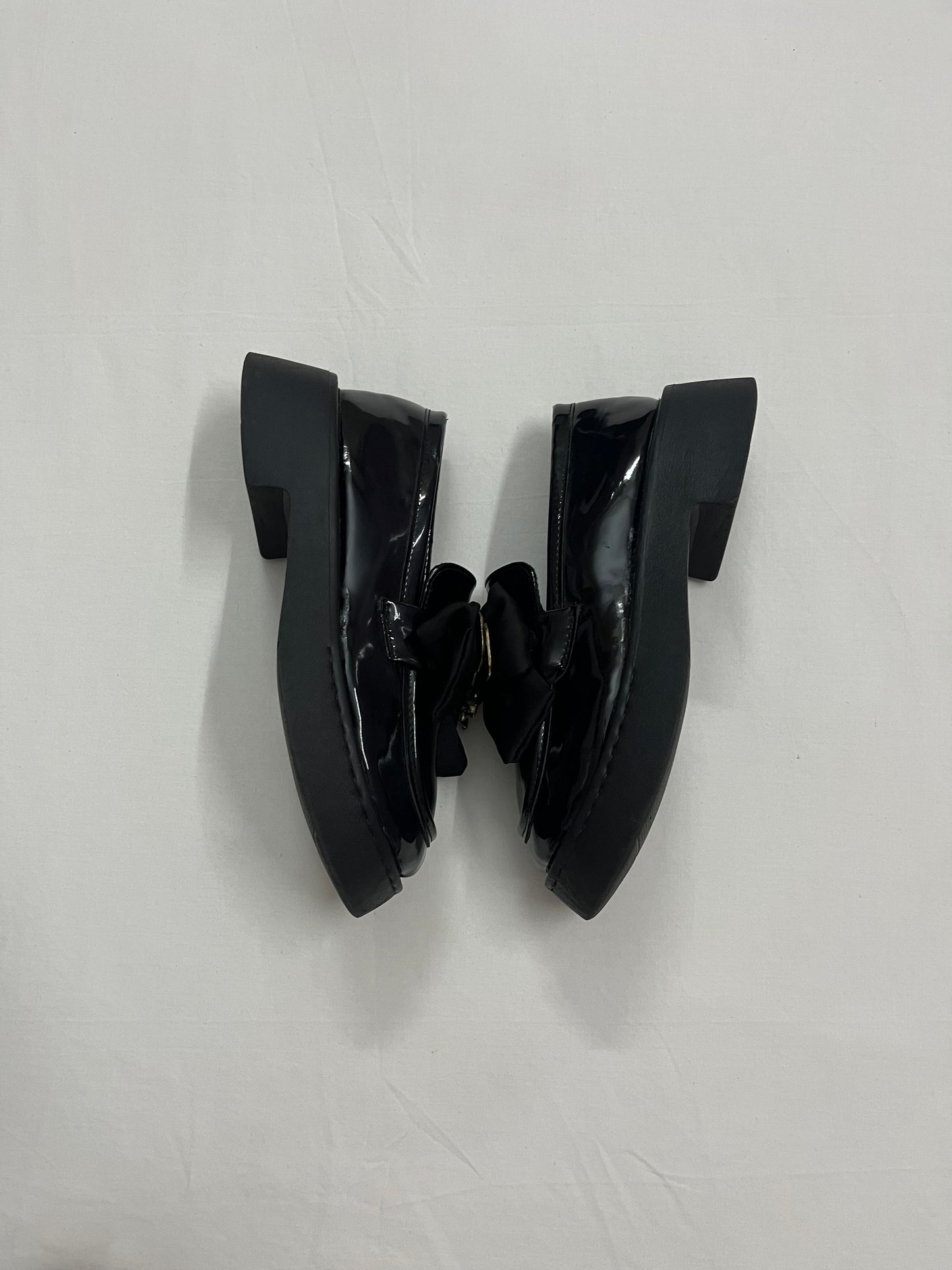 Teddy Pin Bow Chunky Loafers, EU36.5