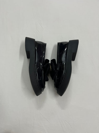 Teddy Pin Bow Chunky Loafers, EU36.5