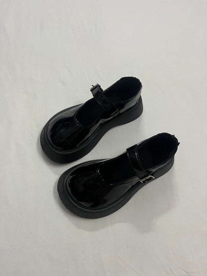 Chunky Wedge Mary Janes, EU37