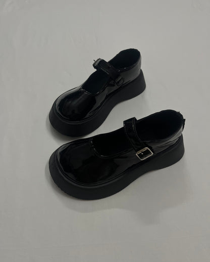 Chunky Wedge Mary Janes, EU37