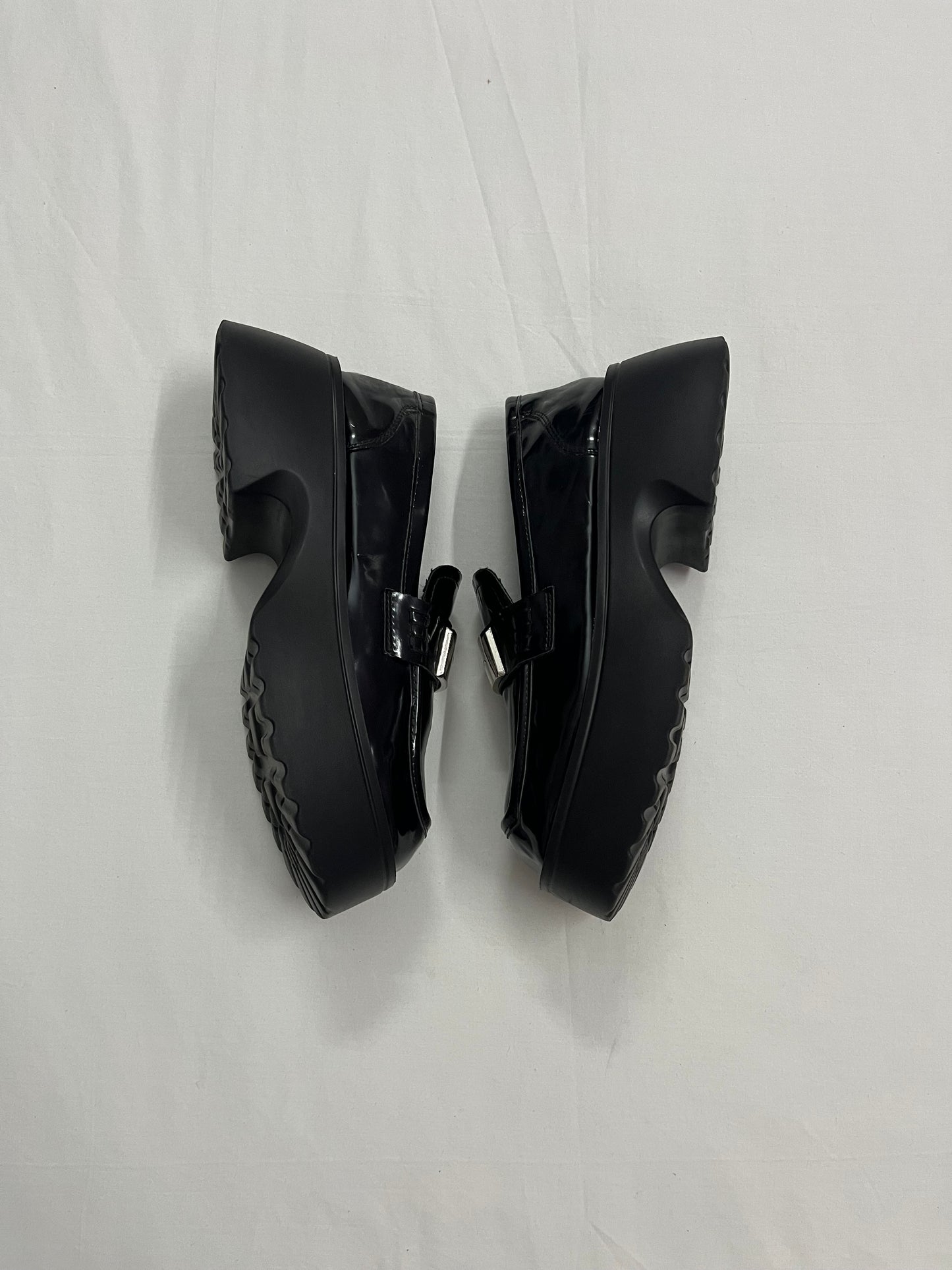 Metal Buckle Chunky Platform Loafers, EU36.5