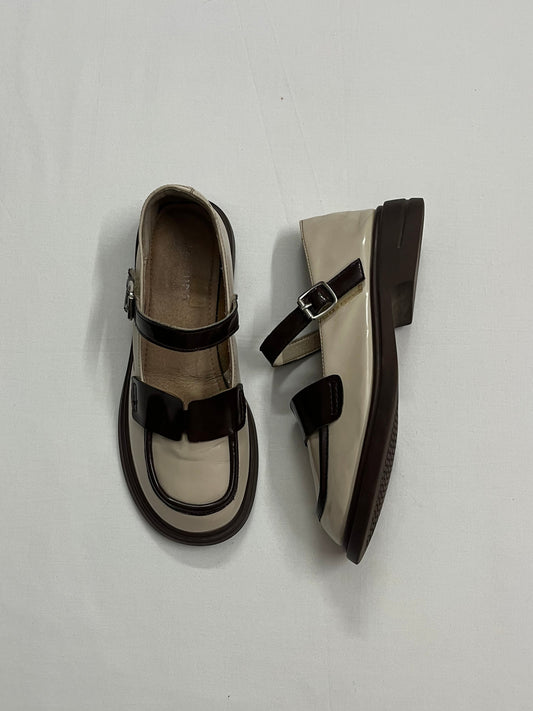 Mocha Duo Chunky Platform Mary Janes, EU36.5
