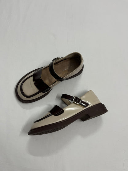 Mocha Duo Chunky Platform Mary Janes, EU36.5