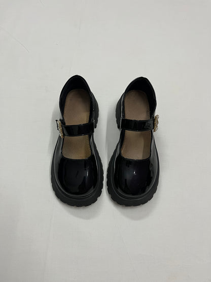Glitz Platform Patent Mary Janes, EU36.5