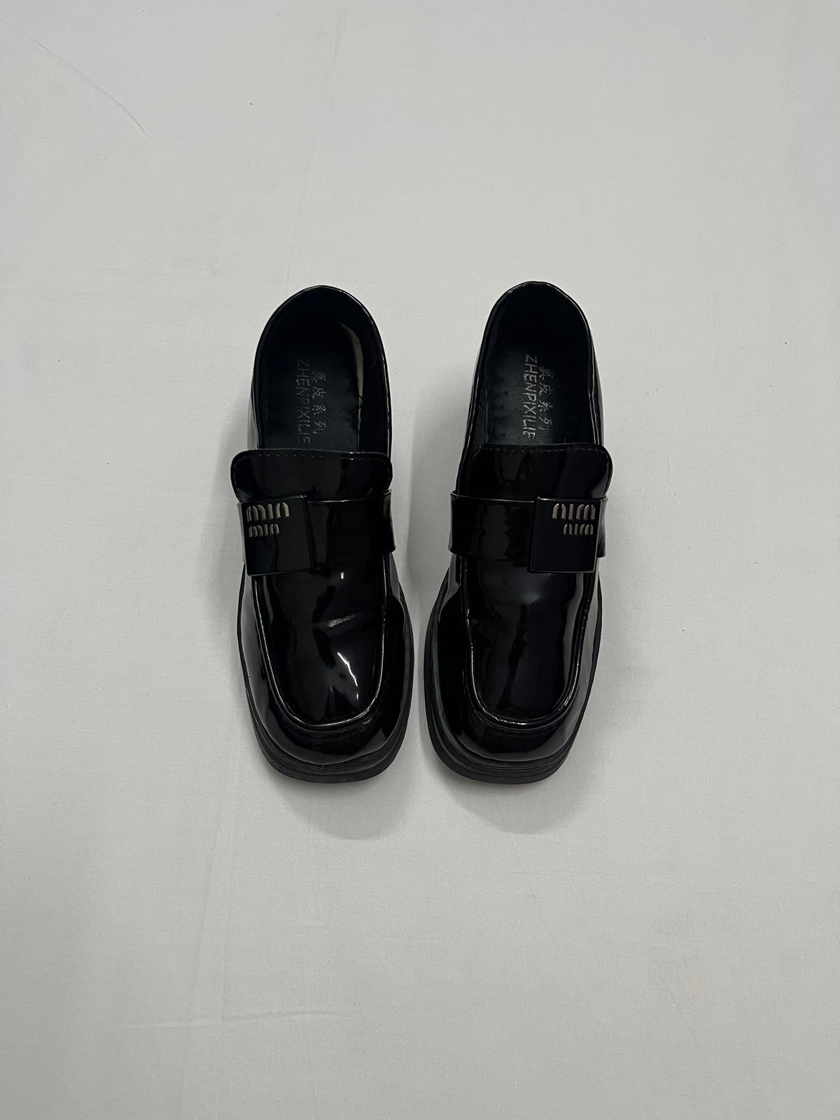 Block Heel Patent Loafers, EU38