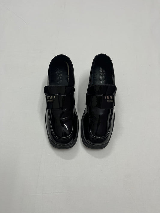 Block Heel Patent Loafers, EU38