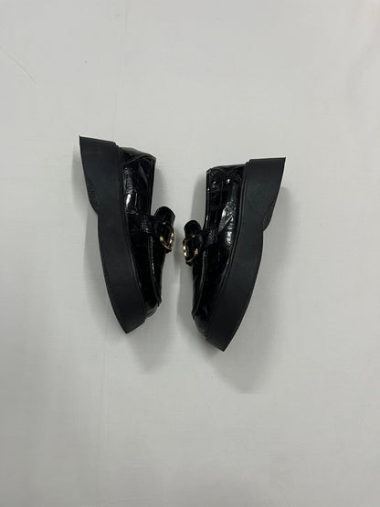 Gotham Croc Wedge Platform Loafers, EU36