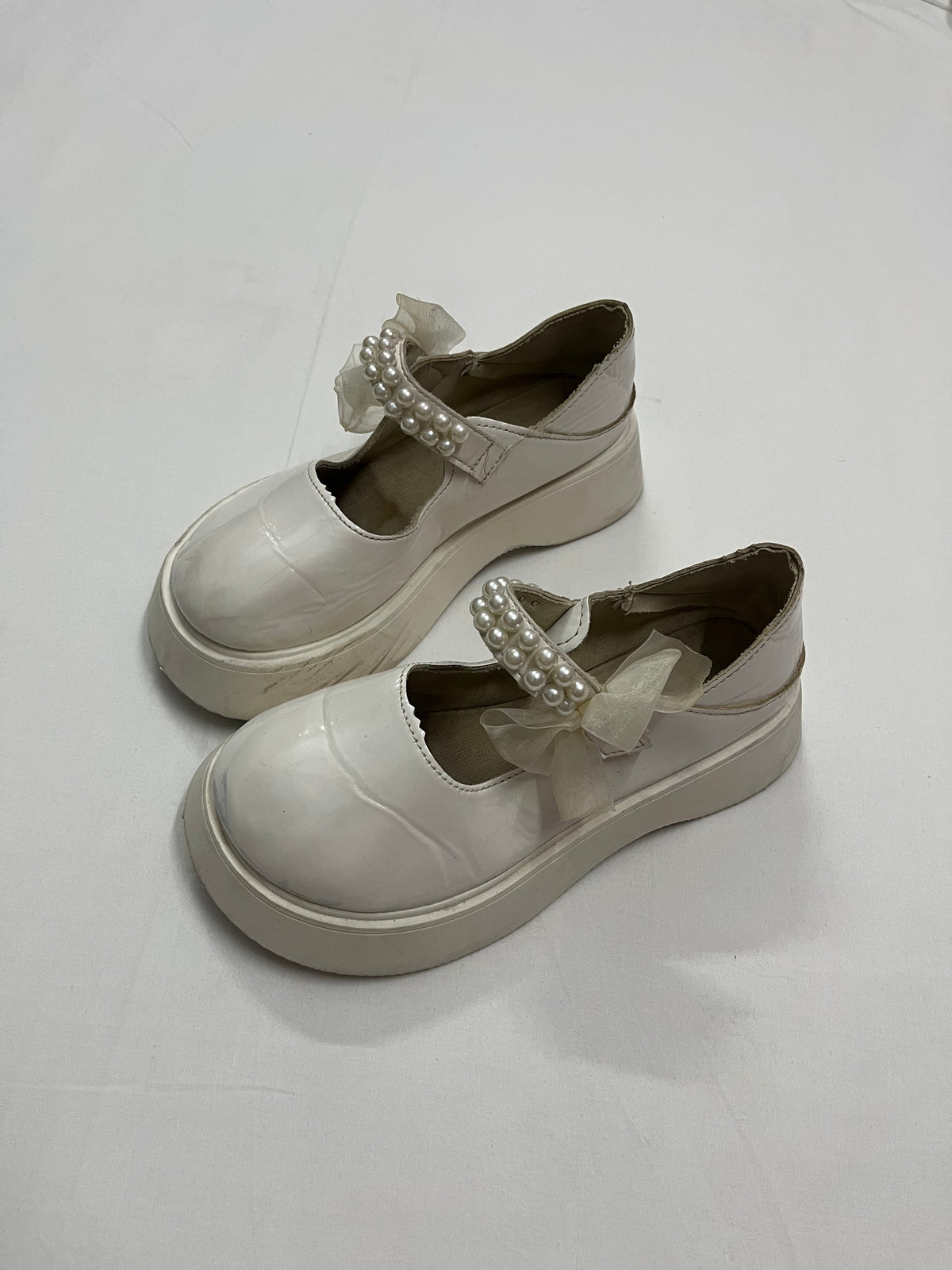 Pearl & Bow Platform Mary Janes, EU37