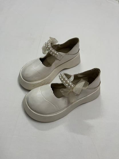 Pearl & Bow Platform Mary Janes, EU37