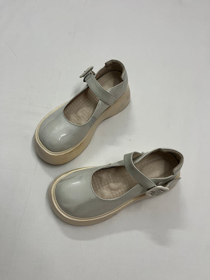Chunky Wedge Mary Janes, EU36.5